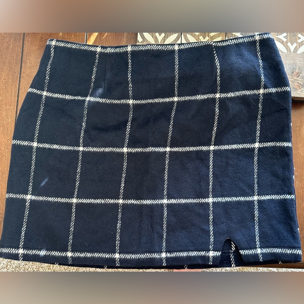 Lulu's Dark Blue Checkered Dress